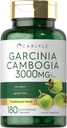 Carlyle Garcinia Cambogia Extract TEN 3000mg TEN 180 Capsules TENIDO NO GMO, Gluten Free Supplement