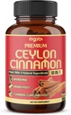 Premium Ceylon Cinnamon with Berberine Supplement - 8in1 Turmeric, Ginger, Gymnema & More - Body, Heart & Overall Vitality - 180 Capsules
