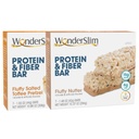 WonderSlim Protein y Fiber Bar Bundle, Fluffy Salted Toffee Pretzel &amp; Fluffy Nutter