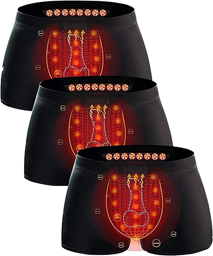 Terapia magnética Energética Hombres Pant 3-Packs Cuidado de la salud Ampliación Panties Terapia de próstata Tourmaline Panties