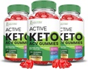 (3 Pack) Active Keto ACV Gummies Advanced Formula 1000MG ActiveKeto Keto Gummies Apple Sider Vinegar Formulado con Pomegranate Beet Juice Powder B12 Vegan Non GMO 180 Gummys