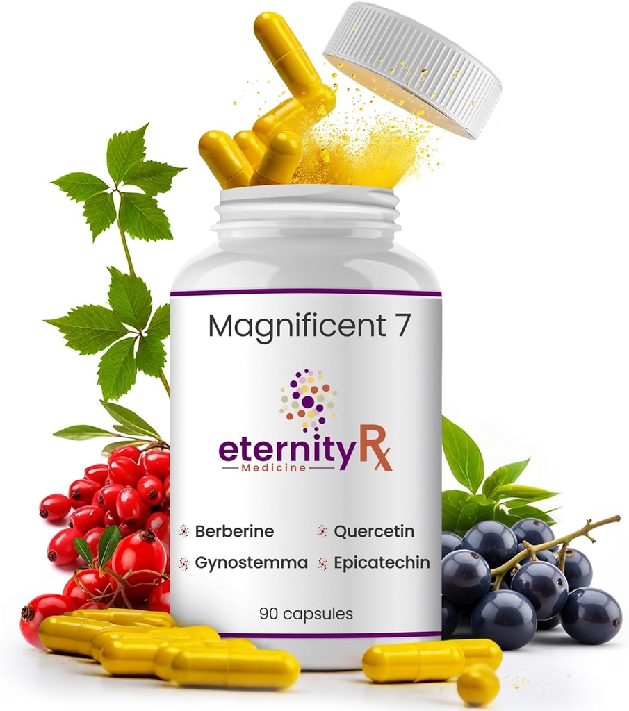 Resveratrol + Dihydroberine + Complejo de Quercetina – Suplemento Celular Anti-Aging con Vitamina C &amp; Zinc – Longevidad y soporte mitocondrial – 90 cápsulas – Doctor Formulado