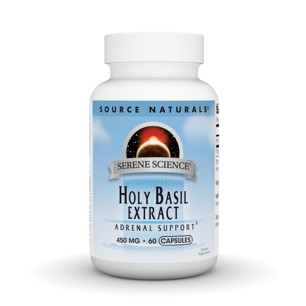 Fuente Naturales Serene Science Holy Basil Extract, Adrenal Support* 450 mg - 60 cápsulas
