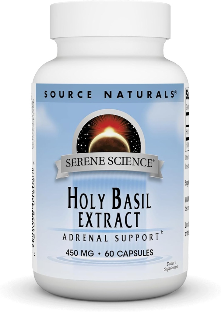 Fuente Naturales Serene Science Holy Basil Extract, Adrenal Support* 450 mg - 60 cápsulas
