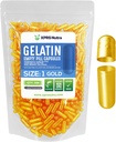 XPRS Nutra Size 1 Empty Capsules - 500 Count Empty Gelatin Capsules - Pills DIY Capsule Filling - Pure Bovine Pill Gel Caps for Do-It-youself Supplements (Gold)