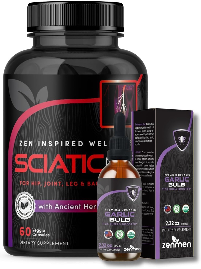 Zenmen Ajo Tintura y Nerve Sciatic Soporte Bundle