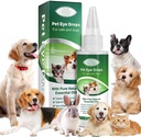 AIQIUSHA Dog Eye Drops 60ML for All Animal Eye Wash,Helps Relieve Pink Eye &amp; Allergy Symptoms,Eases Itching & Irritation,with Pure Natural Essential Oils 100% Natural, Safe, Gentle and Non- Toxic