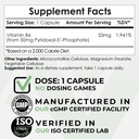 Pyridoxal-5'- Phosphate Capsules (P5P) ← Forma activa de la vitamina B6 Silencio 365 Conde Silencio Nootropics Depot