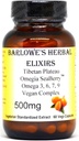Barlowe's Herbal Elixirs Omegia SeaberryTM ← Sea Buckthorn  Complete Omega 3, 6, 7, 9 Fatty Acids ← 500mg Per Capsule ← 60 Veggie Capsules ← Glass Bottle ← Stearate Free