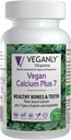VEGANLY Vitamins- Vegan Calcium Plus 7 for Healthy Bones and Teeth (60 caps) Suplemento de base vegetal
