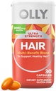 OLLY Ultra Strength Hair Softgels, soporta Hair Health, Biotin, Keratin, Vitamina D, B12, Hair Supplement, 30 Day Supply - 30 Count (Packaging May Vary)
