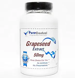 Grapeseed Extract 50mg // 100 Capsules // Pure // by PureControl Supplements