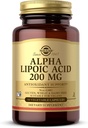 Solgar Alpha Lipoic Acid 200 mg, 50 cápsulas vegetales - Soporte antioxidante - Ayudas a reciclar Glutathione, vitamina C &amp; E, CoQ-10 - No GMO, Vegan, Gluten Free, Dairy Free, Kosher - 50 Servimientos