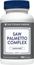 Saw Palmetto Complex 160mg - Suplemento para la salud de próstata, Easy to Swallow Softgels (100 Softgels) por The Vitamin Shoppe
