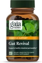 Gaia Herbs Gut Revival - Herbal Digestive Supplement to Support Gut Health - Made with Astragalus, Gotu Kola, Jujube &amp; More - Free from Dairy, Soy & Gluten - 60 Vegan Capsules (60 Servings)
