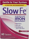 Slow Fe, High Potency Iron 45 mg, Slow Release - 60 Tablets - Pack de 3