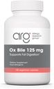 Grupo de Investigación de Alergia Ox Bile 125 mg - Ox Bile Supplements for Gallbladder, Digestive Enzymes for Liver, Fat Digestion Support, for Men and Women, Hypoallergenic Formula - 180 Vegicaps