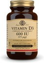 Solgar Vitamina D3 (Cholecalciferol) 15 mcg (600 UI), 120 cápsulas vegetales - Ayuda a mantener los huesos saludables " dientes - Soporte inmunológico - No GMO, Gluten Free, Dairy Free, Kosher, Halal - 120 Servimientos