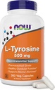 Ahora Foods L-Tyrosine 500mg, 300 cápsulas - Non GMO - Supports Mental Alertness - 500 mg cápsulas - Formulario gratuito Suplemento