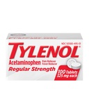 Tylenol Tablas de fuerza regular con 325 mg de Acetaminofeno, Fever Reliever para Dolor de Dolor, Dolor de Dolor, Asientos musculares, Cólicos menstruales de Dolor Conjunto, 100 ct
