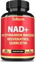 Satoomi NAD Suplemento con Nicotinamide Riboside NR, Resveratrol, Quercetin - 60 Cuenta - 30 Días