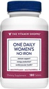 La vitamina Shoppe One Daily Women's Multivitamin with No Iron, 2,000IU Vitamin D3, Multi-Mineral Supplement, Supports Energy Production, Supports Cardiovascular and Immune Health (180 Tablets)