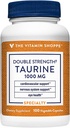 The Vitamin Shoppe Double Strength Taurine - Cardiovascular & Nervous System Support - 1,000 MG (100 cápsulas vegetarianas)