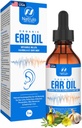 Aceite de oído orgánico para la infección del oído - Natural Eardrops for Earache Prevention, Swimmer's Ear &amp; Wax Removal - Niños, Adultos, Bebé, &amp; Dog Earache Remedy - con Mullein, Ajo, Calendula Made in USA