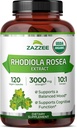 Zazzee USDA Organic Rhodiola 10:1 Exract, 3000 mg Strength, 120 capsules, 4 Month Supply, Standardized and Concentrated 10X Extract, 100% Vegetarian, Extra Strength, All-Natural and Non-GMO