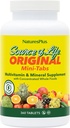 NaturesPlus Source of Life - 360 Mini-Tabs - Multivitamin & Mineral Supplement - Supports Natural Energy &amp; General Well-Being - Gluten Free, Vegetarian - 60 Servings