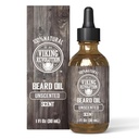 Vikingo Revolución Aceite de barba no centrado para hombres - Aceite de barba natural para hombres con aceite de argán y aceite de Jojoba - Suavedor de barba, fortalece y hidrata - Acondicionador de barba para hombres (Unscented, 1 Pack)