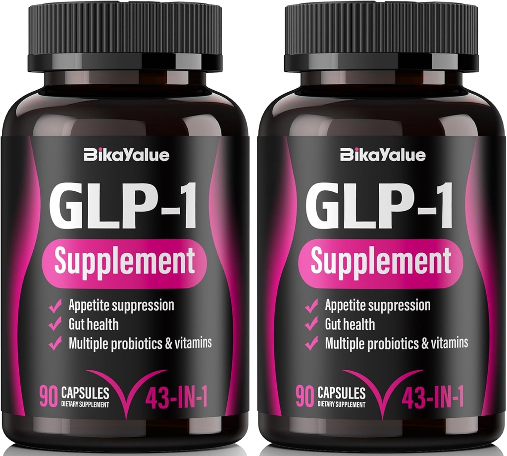 GLP-1 Suplemento, GLP-1 Apoyo, con Hops, Green Tea Extract, Garcinia Cambogia y Probióticos, Natural GLP-1 para Gut, GLP-1 Niveles " Salud general - 120 cápsulas (40 servidumbres)