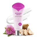 Crema de estrógeno para Mujeres Alivio de la menopausia: Crema de Estrógeno Bioidental Natural para Equilibrio de Hormonas, Flashes Calientes y Soporte de la menopausia - Crema de Fitoestrógeno Tópico para Cara, Armas y Abdomen - 4 Oz