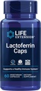 Life Extension Lactoferrin Caps, Healthy Immune Response, GI Support, Vision Health, Gluten-Free, Non-GMO, 1-Daily, Vegetarian, 60 cápsulas