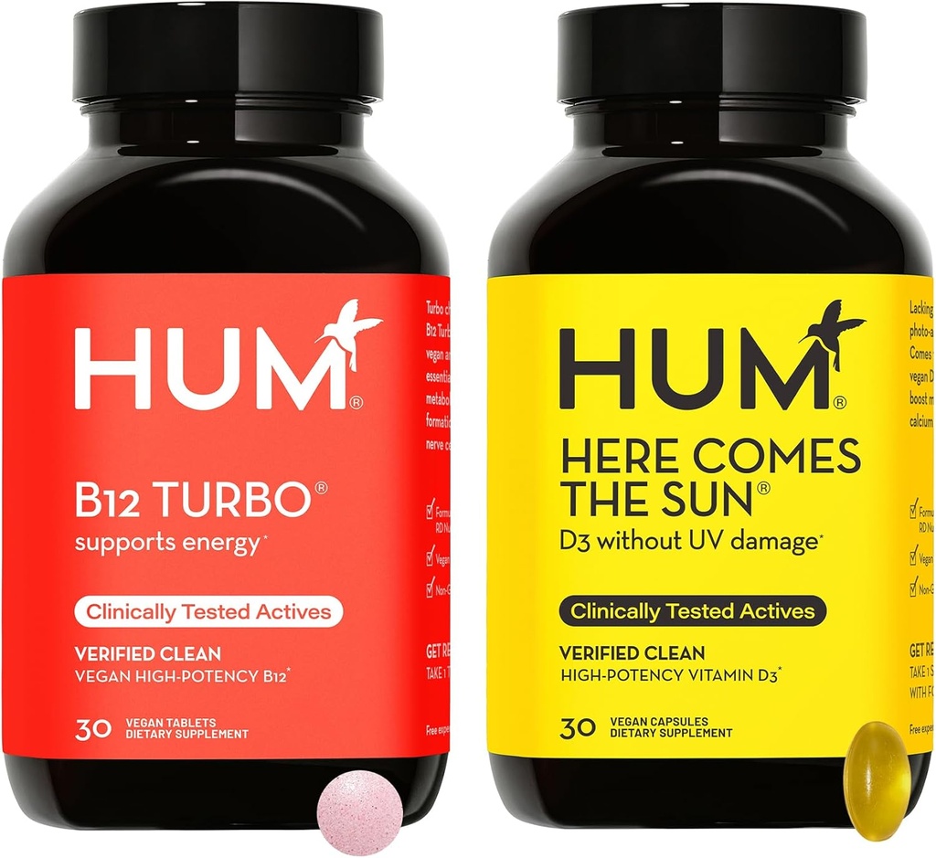 HUM B12 Turbo + Vitaman D3 de Nutriton: Heres Viene el Sol y B12 Turbo