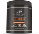 Shield Alergy Immune Support Supplement for Dogs by Alpha Dog Nutrition - 7 Nutritional Mushroom Powder Complex + Vitamina C to Boost Immunity - Up to 60 Servings for Small Breed Dogs, 54g