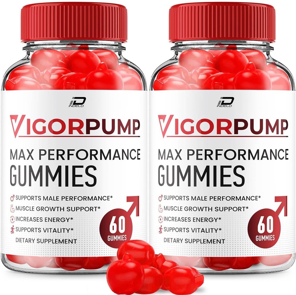 Bomba de Vigor Gummies para Hombre – VigorPump Male Gummies All-Natural Suplemento, Bomba Vigor Gummies Comentarios (2 Pack - 120 Gummies)