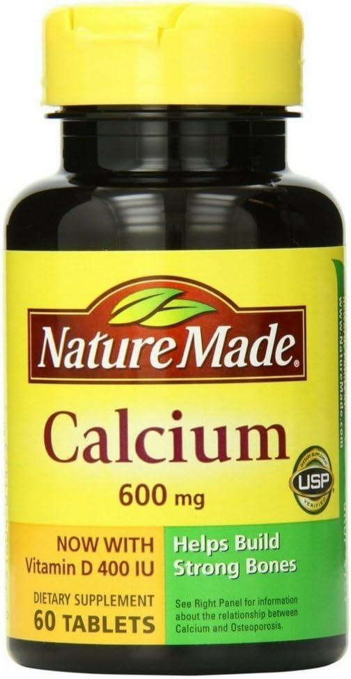 Calcio hecho con vitamina D3 600mg, 60 Tabletas
