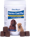 Revival Animal Health Doc Roy's Derma Coat Plus Skin &amp; Coat Supplement for Medium/Large Dogs - 60 ct Chews
