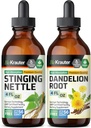BIO KRAUTER Stinging Nettle Tincture 4 Fl. Oz. " Dandelion Tincture 4 Fl. Oz.