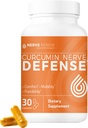 NERVE RENEW Curcumin Nerve Defense with Meriva Curcumin Phytosome for Complete Nerve Nourishment and Comfort - Optimized Curcumin with Black Pepper Extract - 30 cápsulas