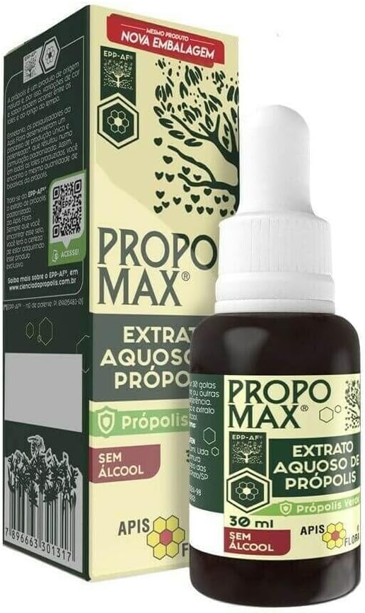 Apis Flora Brasileño Green Bee Propolis, High in Flavonoids and Artepillin-C 7, Wax-Free, Alcohol Free, 30ml (Pack of 2)