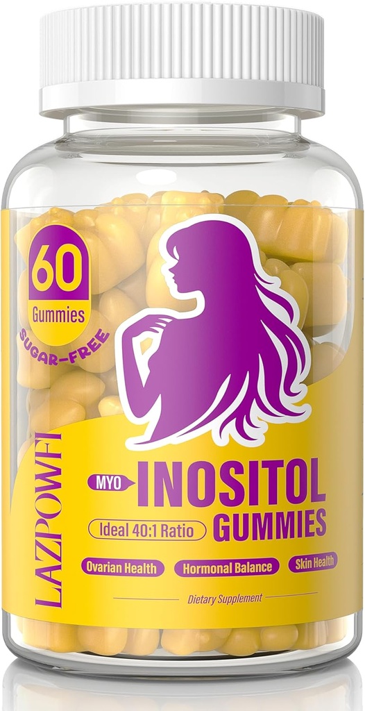 Inositol Gummies with Myo-Inositol " D-Chiro Inositol,Vitamin D3,Magnesium Glycinate cosecha Zinc - Ideal 40:1 ratio - 30 Day Supply-96