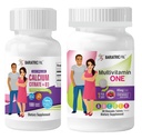BariatricPal 30-Day Bariatric Vitamin Bundle Multivitamina ONE 1 por día! Chewable con hierro de 45 mg - Cereza mixta y Citrato de calcio de fácil cigarro (600 mg) y tabletas decoradas D3