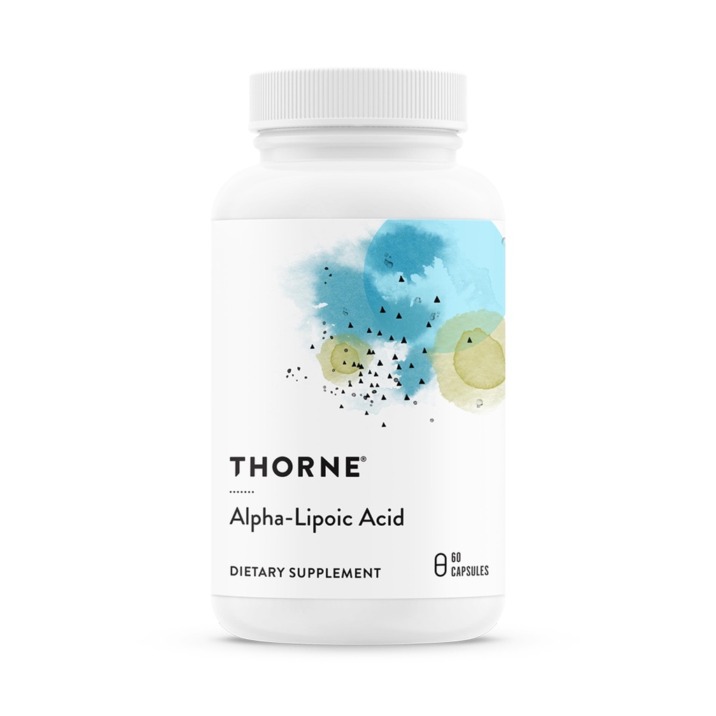THORNE - Ácido alfa-Lipoico - 300 mg - Suplemento para Detox Hígado, Apoyo Antioxidante, Salud Nerve y Afeitación Mental* - 60 Servimientos