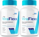 VIVE MD ViraFlexx para Hombres, ViraFlexx Male Enchantment - Maximum Performance, All Natural Dietary Supplement Extra Strength Pills, ViraFlex Pro apoya la salud general, Vira Flexx Reseñas (2 Pack)