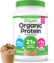 Orgain Orgain Pólvora de proteína vegana orgánica, café helado - 21g Proteína de la planta, 60 mg de cafeína, carbohidratos bajos, sin ingredientes de lactosa, sin azúcar añadido, no fuma, para sacudidas " , 2,03 lb