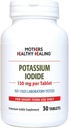 Iodida de potasio 130 mg KI Suplemento Silencio 30 Tabletas para el soporte tiroideo Silencioso - YODO Naciente
