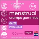 Menstrual Cramp Periodo Gummies True Roots ← PMS Apoyo Suplemento para Mujeres ← Saludable Flujo ← Flo PMS Menstrual Cycle Relief, Cramping and Bloating ← Vegan & Natural Flavors  60 Conde