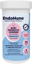 Endomune Jr Advanced Probiotic Powder for Newborns, Infants, Toddlers &amp; Baby - 10 Billion CFUs - 4 Strains Bacteria & FOS Prebiotic - Physician Formulated - 60 Day Supply